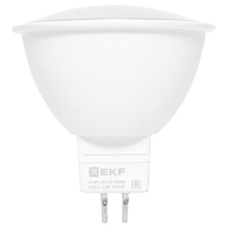 Умная лампа GU5.3 EKF Connect 4,5W WIFI RGBW