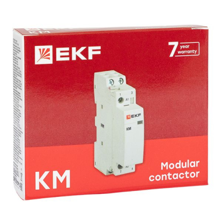 Контактор модульный КМ 20А 2NО (1 мод.) EKF PROxima